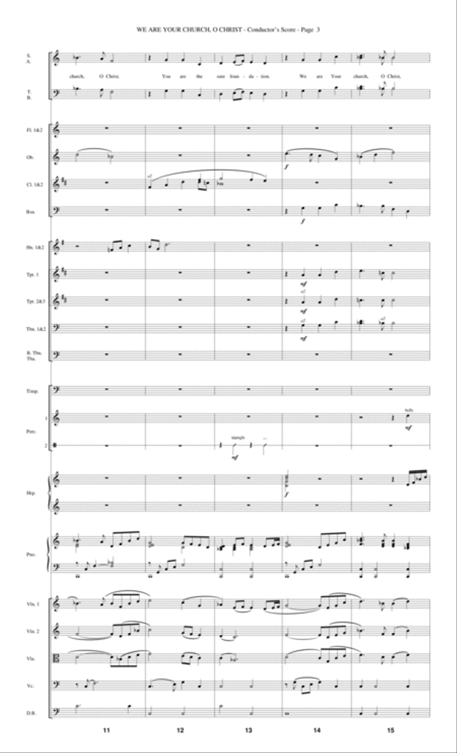 We Are Your Church, O Christ - Score Choir scores gallery preview page 3