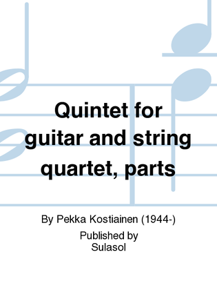 Quintet for guitar and string quartet, parts