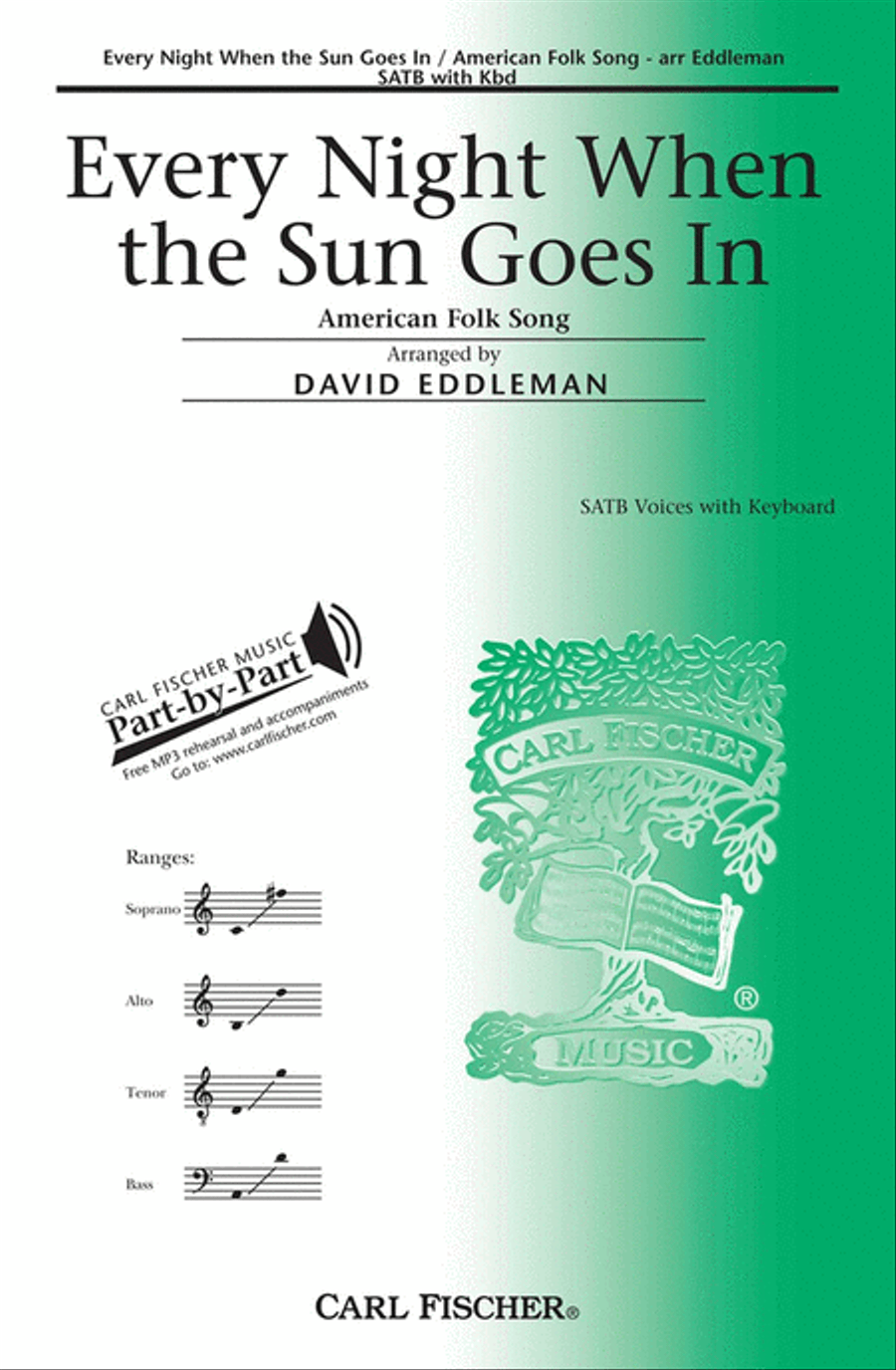 Every Night When the Sun Goes In 4-Part scores gallery preview page 1