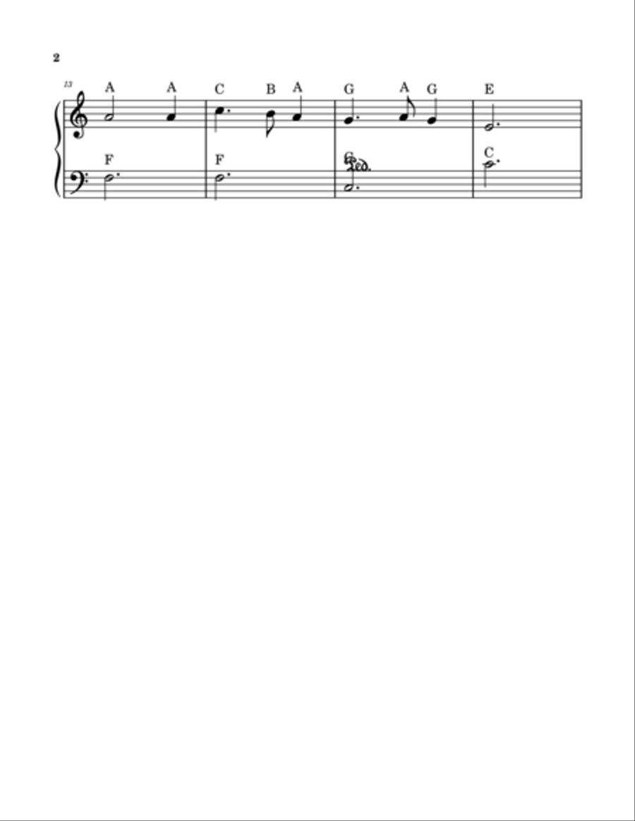 Silent Night - Easy Piano (With Note Names) Piano Method scores gallery preview page 2