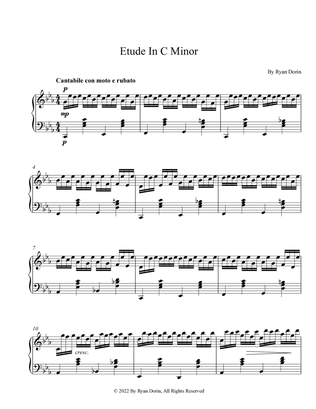 Etude In C Minor