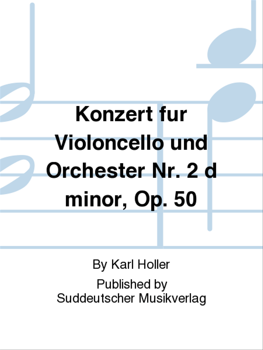 Konzert fur Violoncello und Orchester Nr. 2 d minor, Op. 50 Piano scores gallery preview page 1