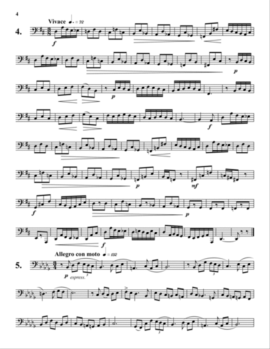 Progressive Etudes for Tuba, Vol. 3 Tuba scores gallery preview page 4