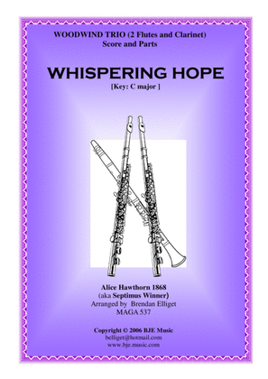 Whispering Hope - Woodwind Trio (2 Flutes and Clarinet)