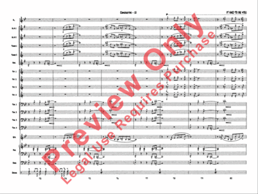 It Had to Be You Jazz Ensemble scores gallery preview page 13