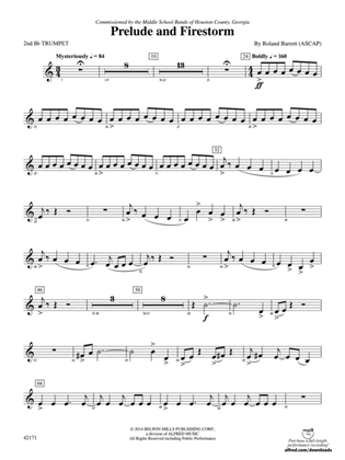 Prelude and Firestorm: 2nd B-flat Trumpet