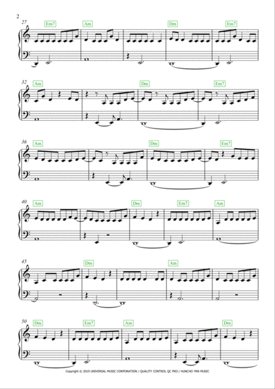 Cupido Easy Piano scores gallery preview page 2