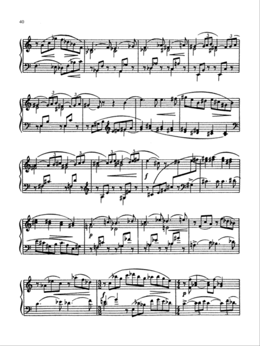 Miaskowsky: Three Sonatas Piano Solo scores gallery preview page 4