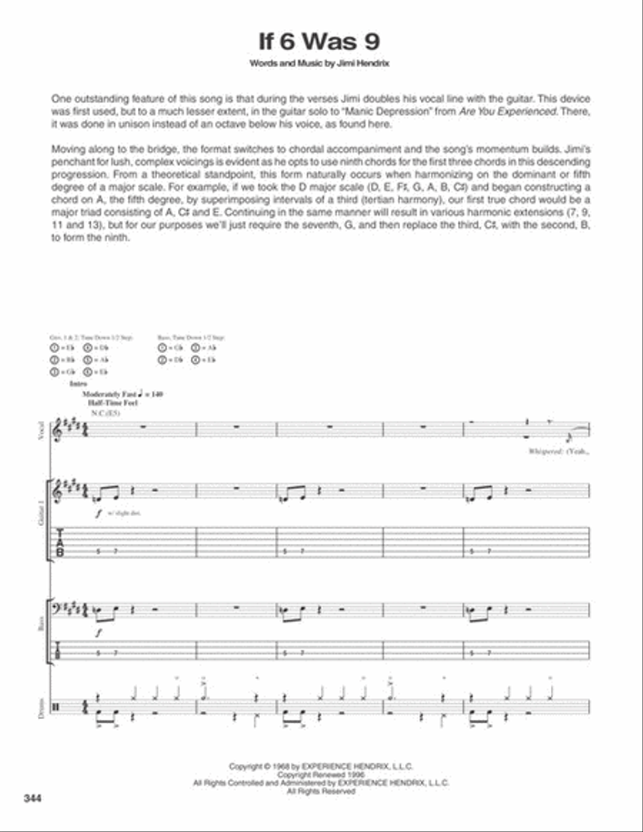 Jimi Hendrix – The Complete Scores Guitar Tablature scores gallery preview page 6