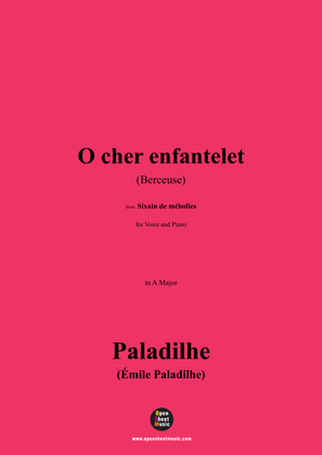 Paladilhe-O cher enfantelet(Berceuse),in A Major