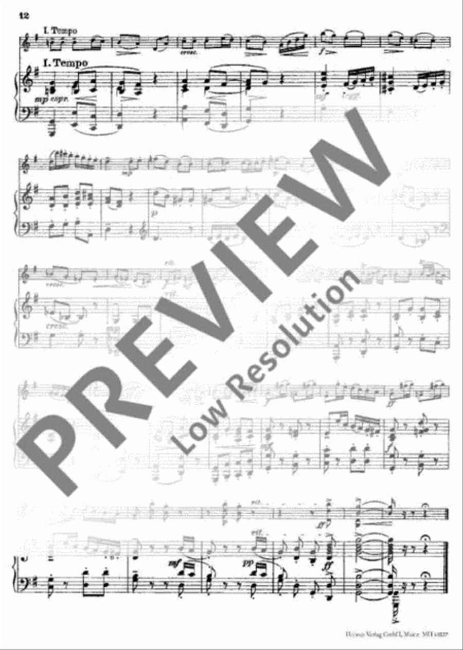 Variations on a Theme of Mozart Violin Solo scores gallery preview page 13