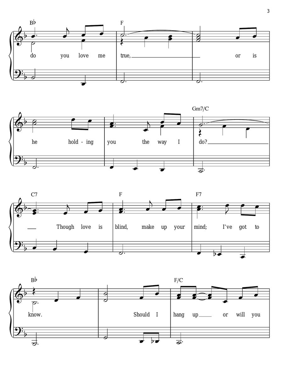 He'll Have To Go Easy Piano scores gallery preview page 3