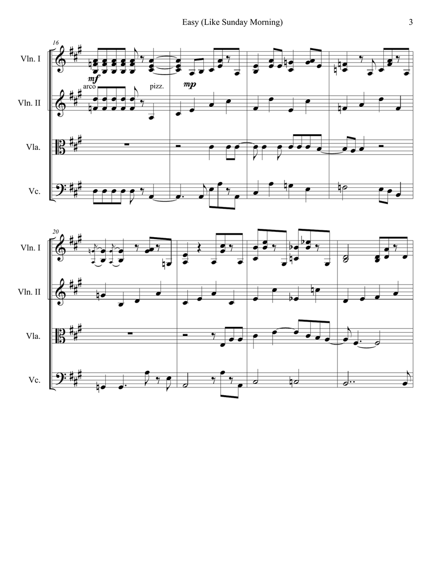 Easy String Quartet scores gallery preview page 3