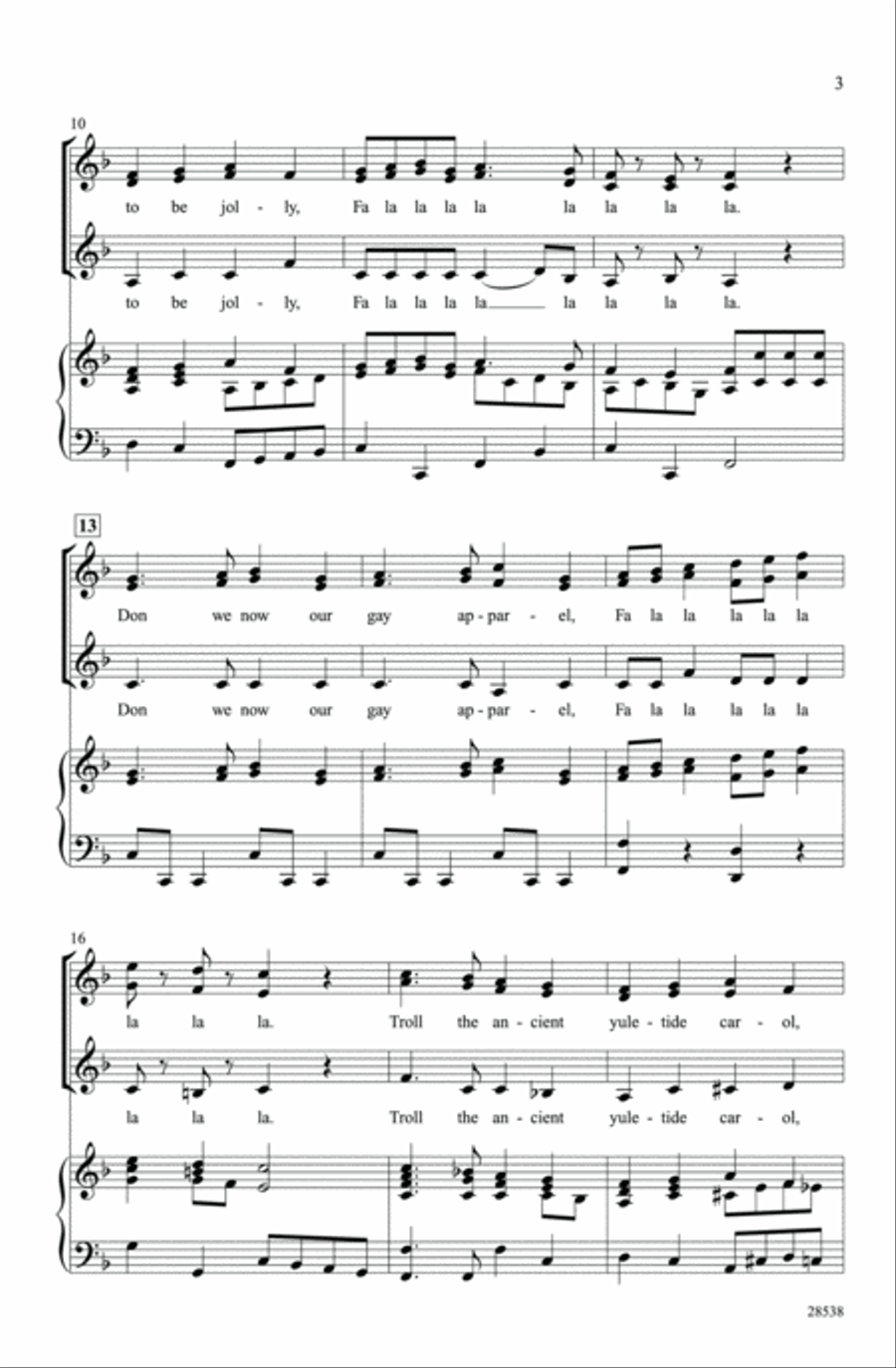 Various Themes on Fa-La-La Women's Choir scores gallery preview page 3