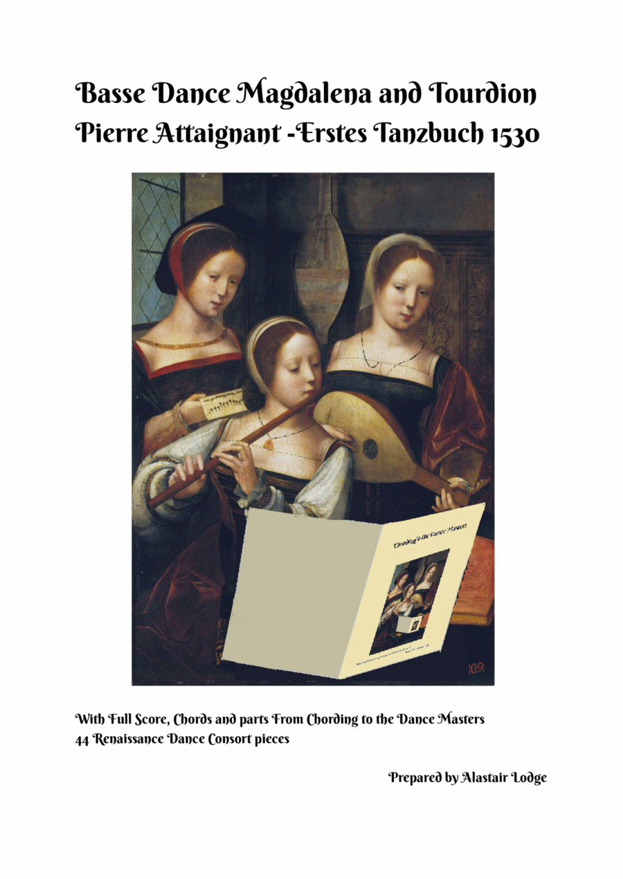 Basse Dance Magdalena and Tourdion -Pierre Attaignant - Erstes Tanzbuch 1530 Chamber Music scores gallery preview page 1