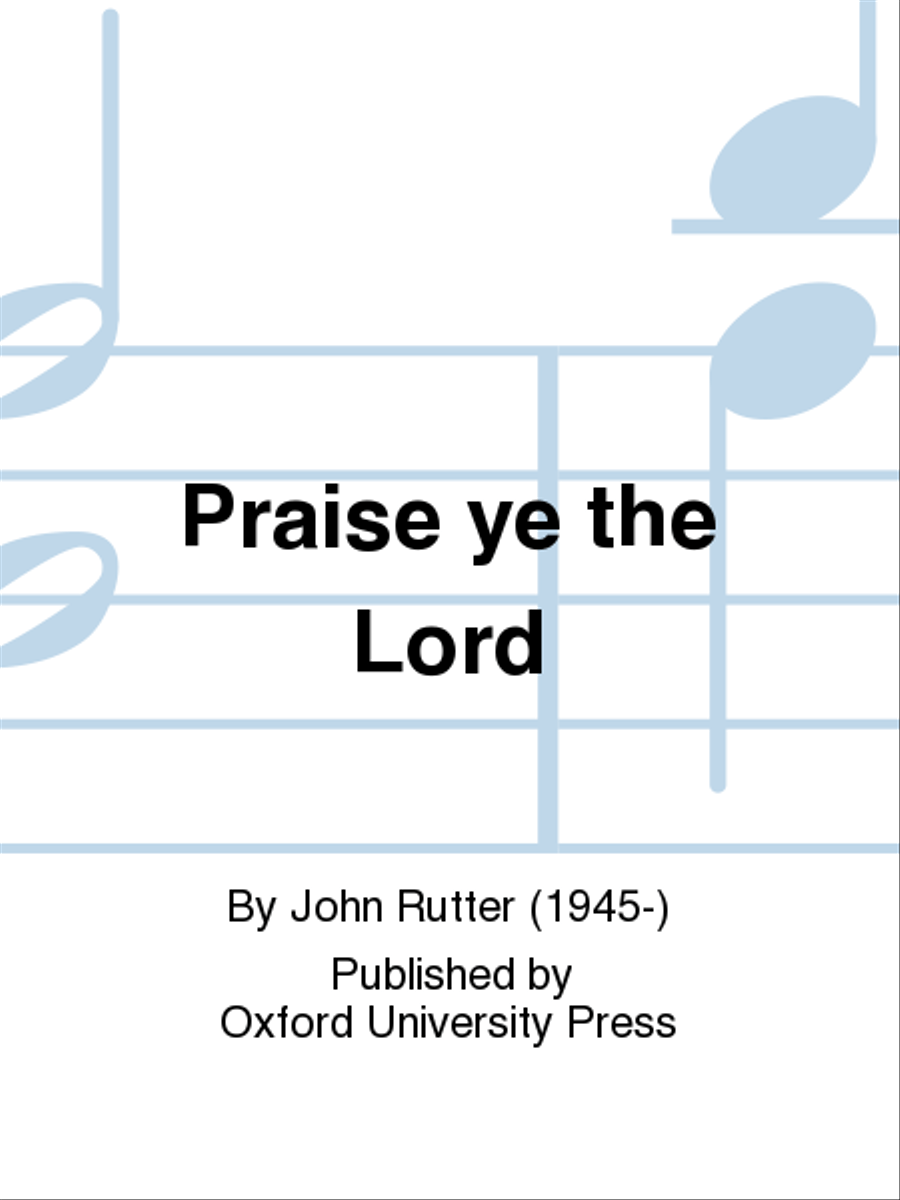 Praise ye the Lord 4-Part scores gallery preview page 1