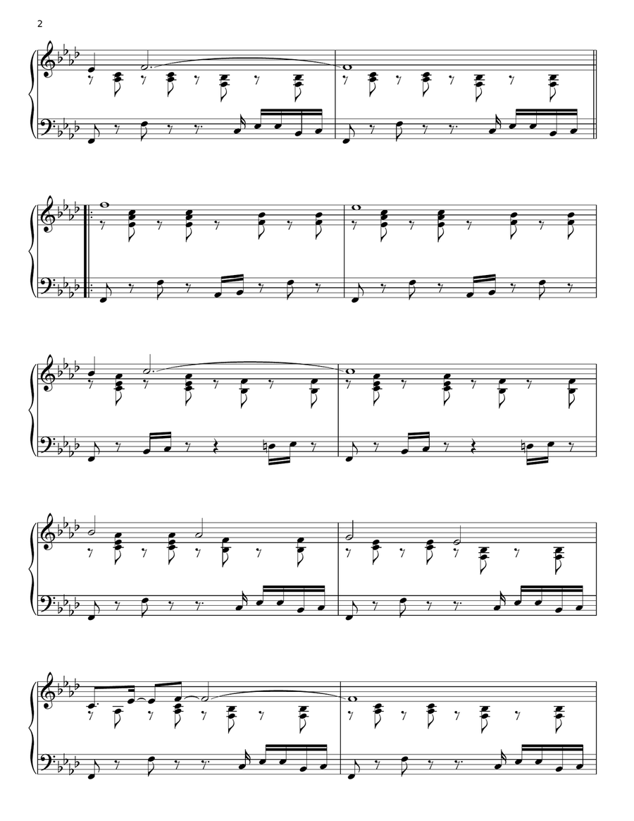 Valley In The Clouds Piano Solo scores gallery preview page 2
