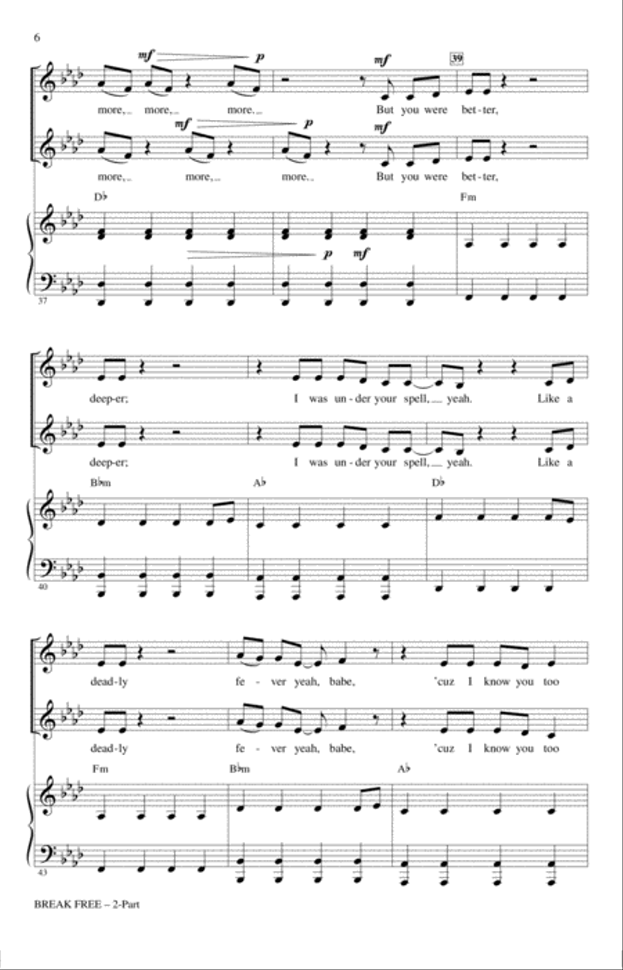 Break Free Break Free 2-Part scores gallery preview page 5
