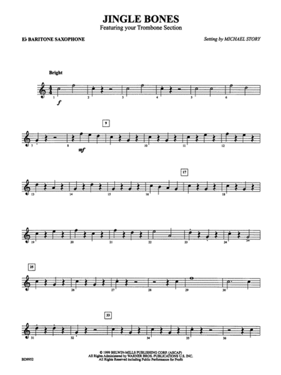 Jingle Bones: E-flat Baritone Saxophone