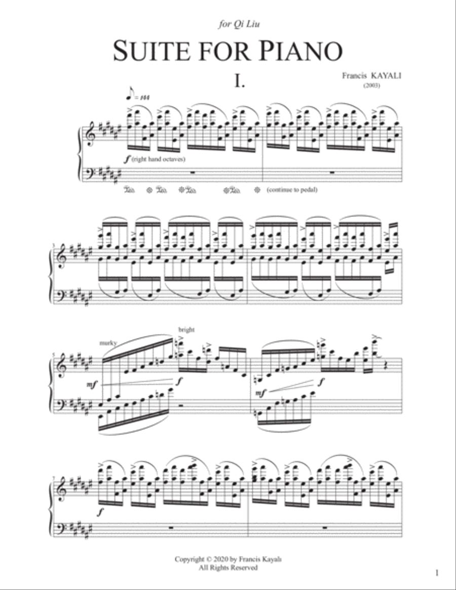 Suite for Piano Piano Solo scores gallery preview page 3