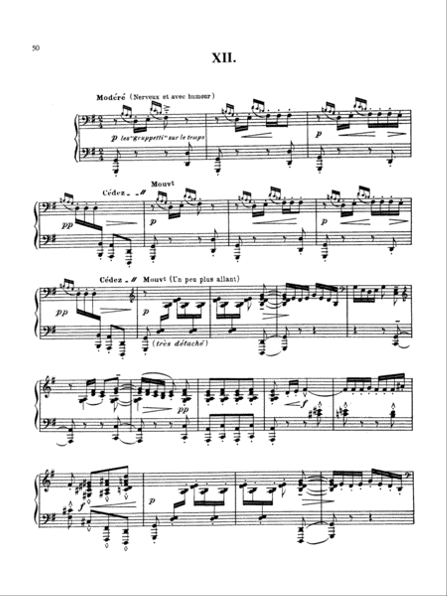 Debussy: Prelude - Book I, No. 12 Piano Solo scores gallery preview page 1