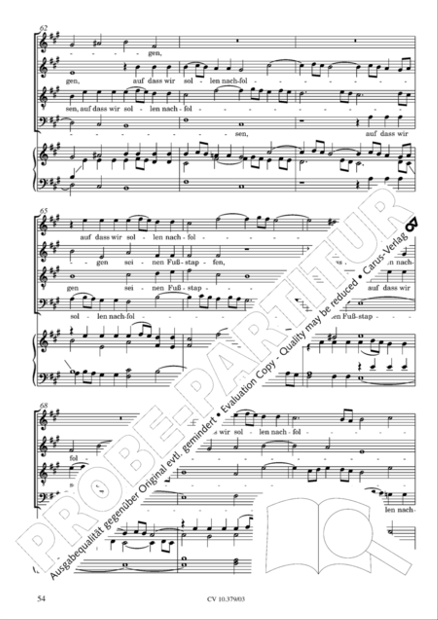 Der Tod Jesu 4-Part scores gallery preview page 55