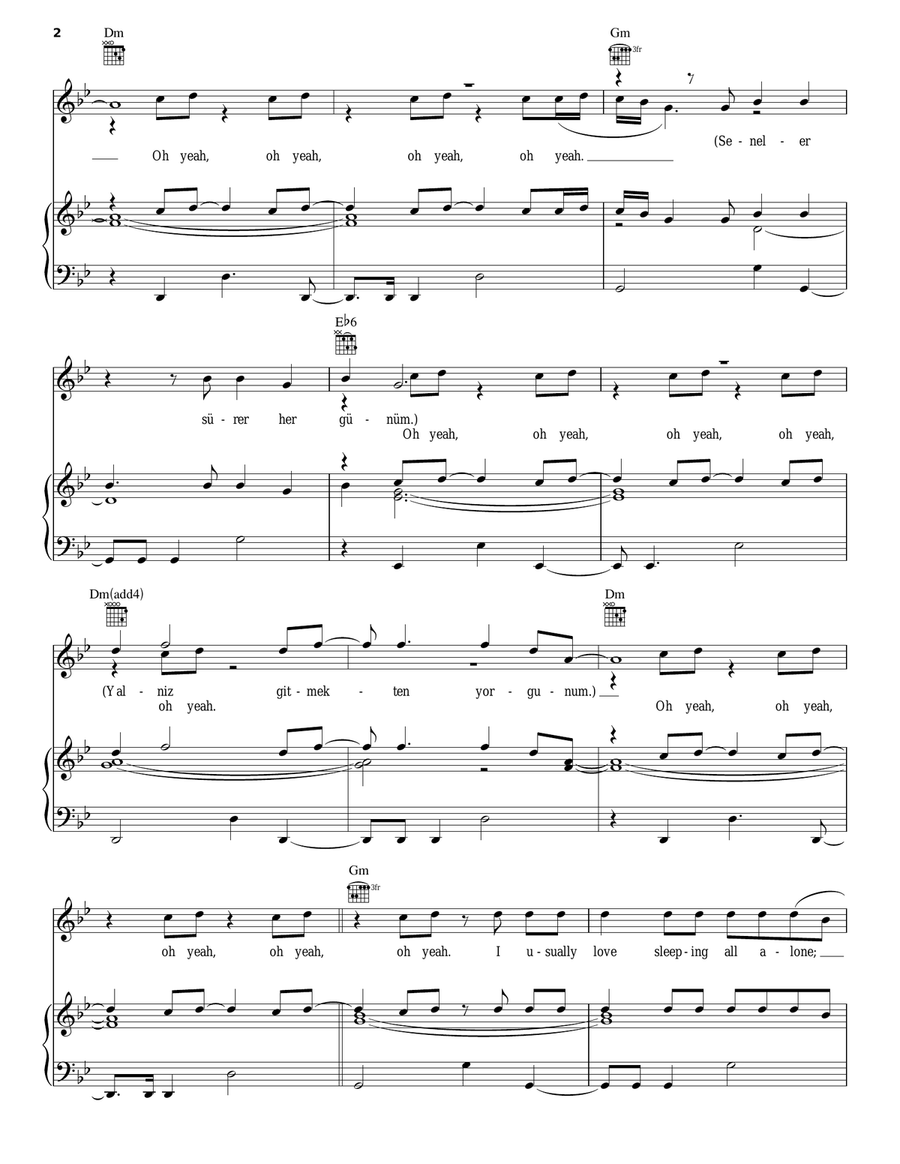 Often Piano, Vocal, Guitar scores gallery preview page 2
