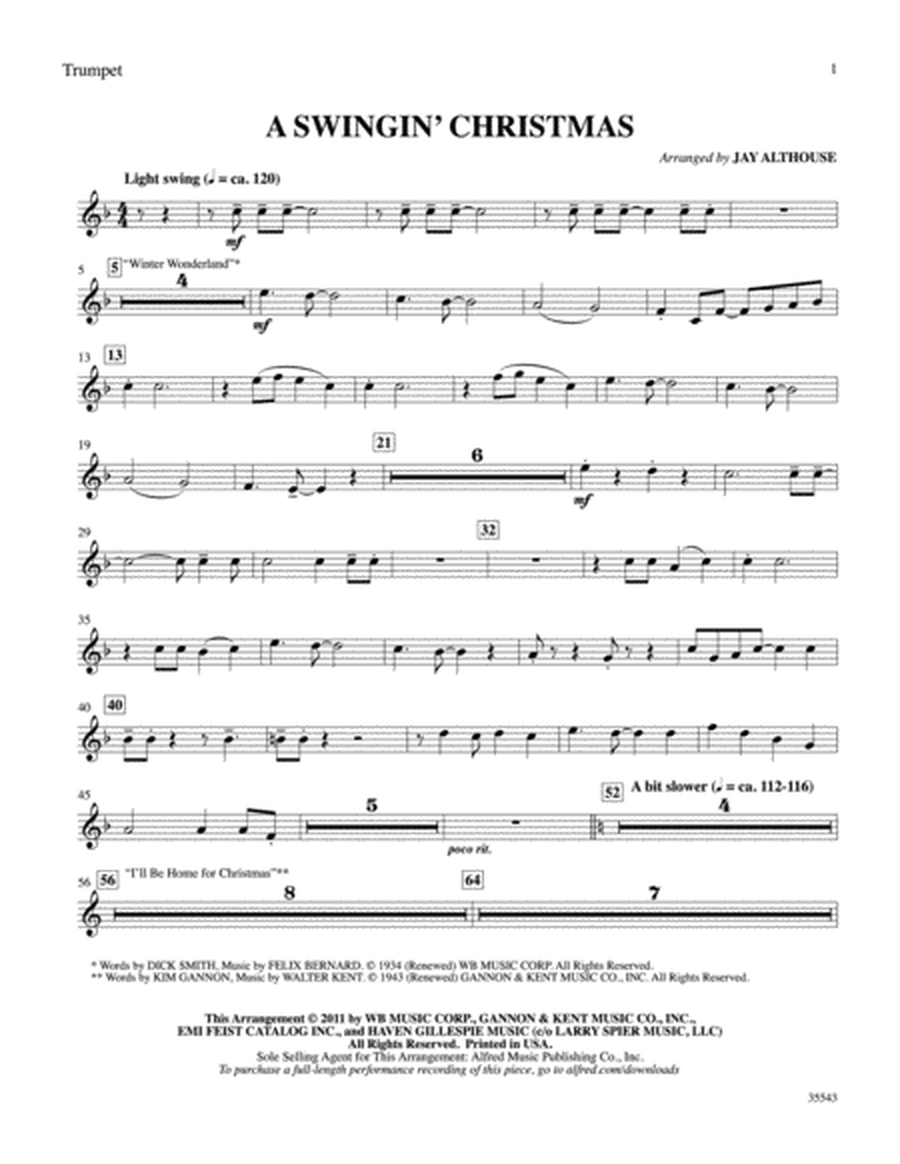 A Swingin' Christmas: 1st B-flat Trumpet