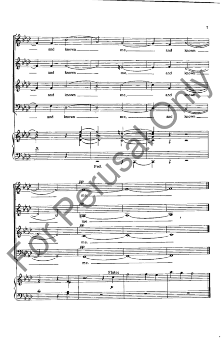 O Lord, Thou Has Searched Me Out 4-Part scores gallery preview page 7