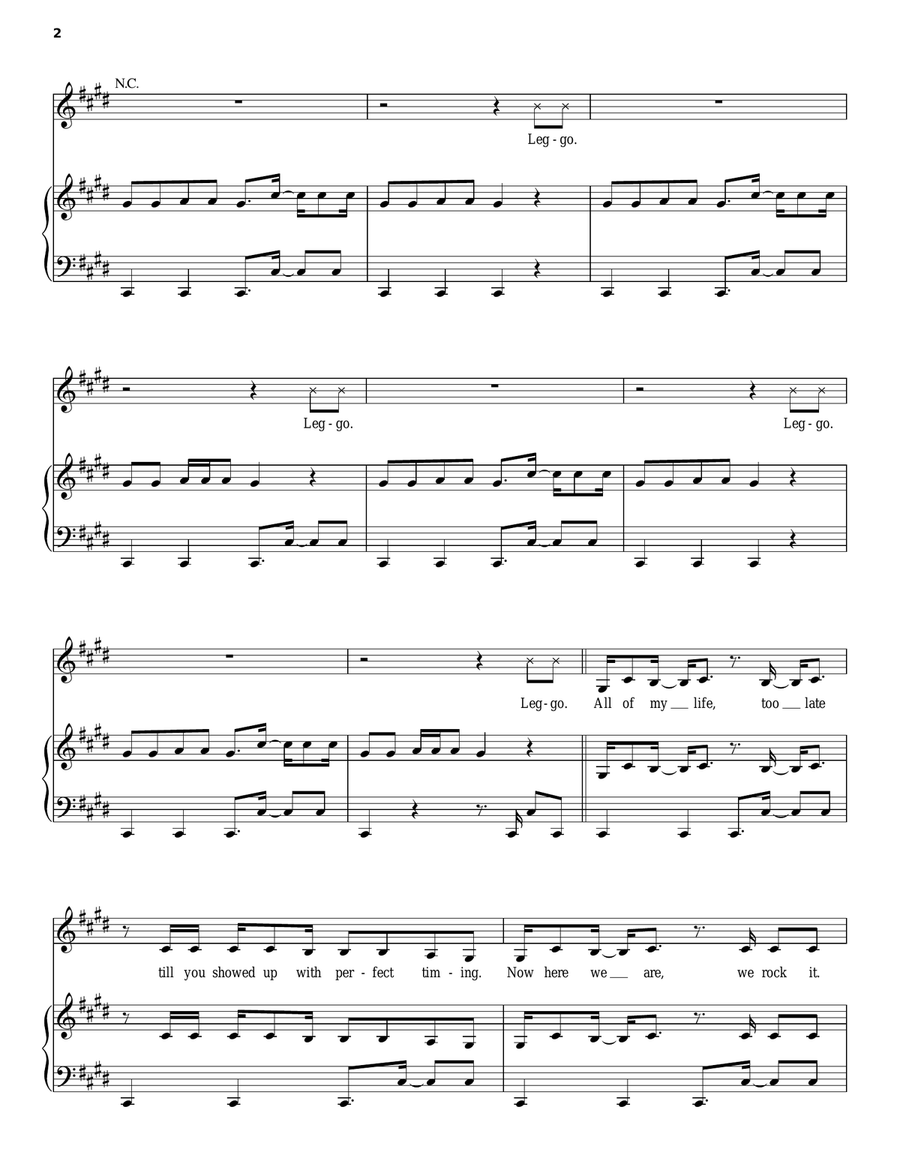 Dare (La La La) Acoustic Guitar scores gallery preview page 2