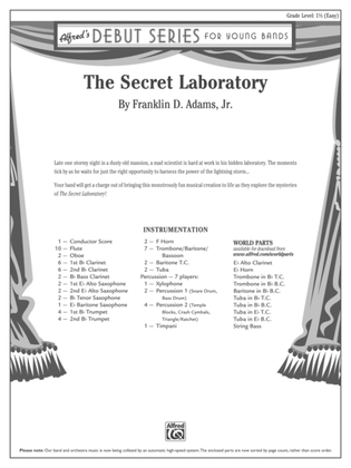 Book cover for The Secret Laboratory: Score