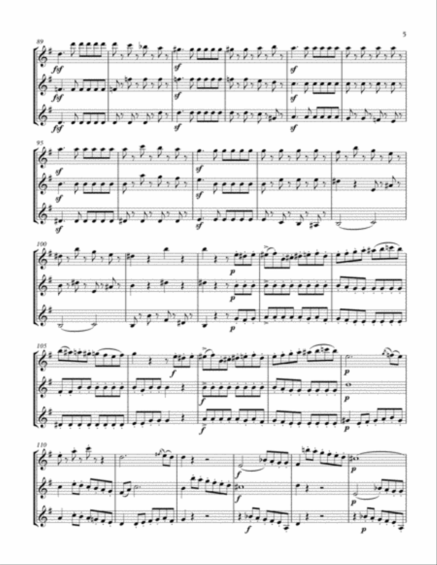 Trio in F Major for clarinet trio Clarinet Trio scores gallery preview page 5