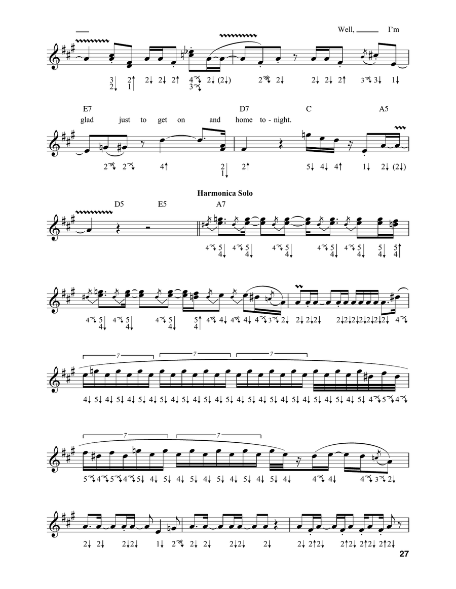 Waitin' For The Bus Harmonica scores gallery preview page 3