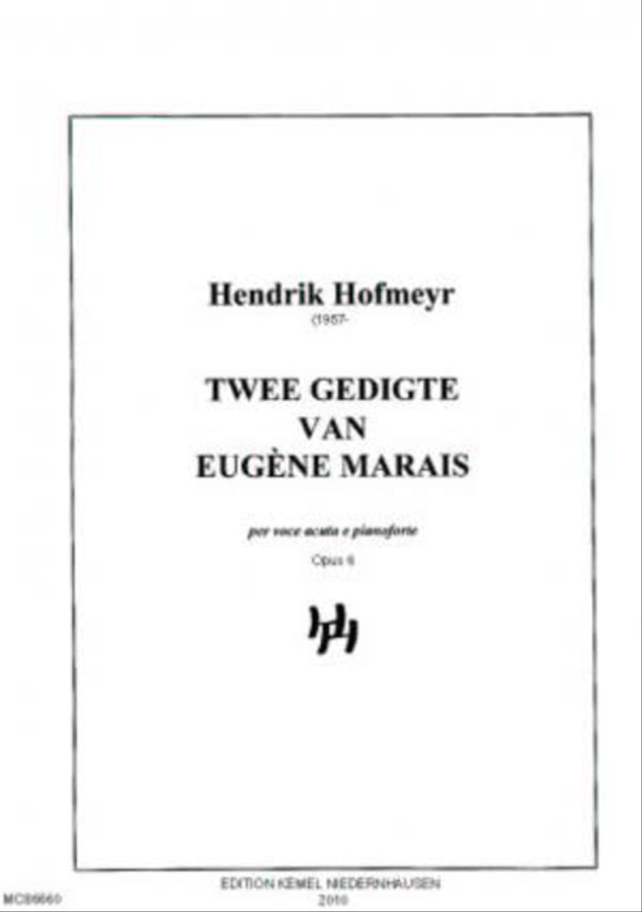 Twee gedigte van Eugene Marais