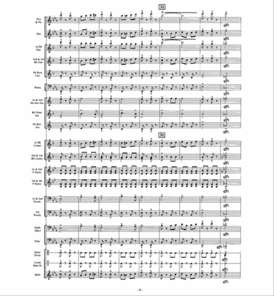 The Big Cage The Big Cage Concert Band scores gallery preview page 5