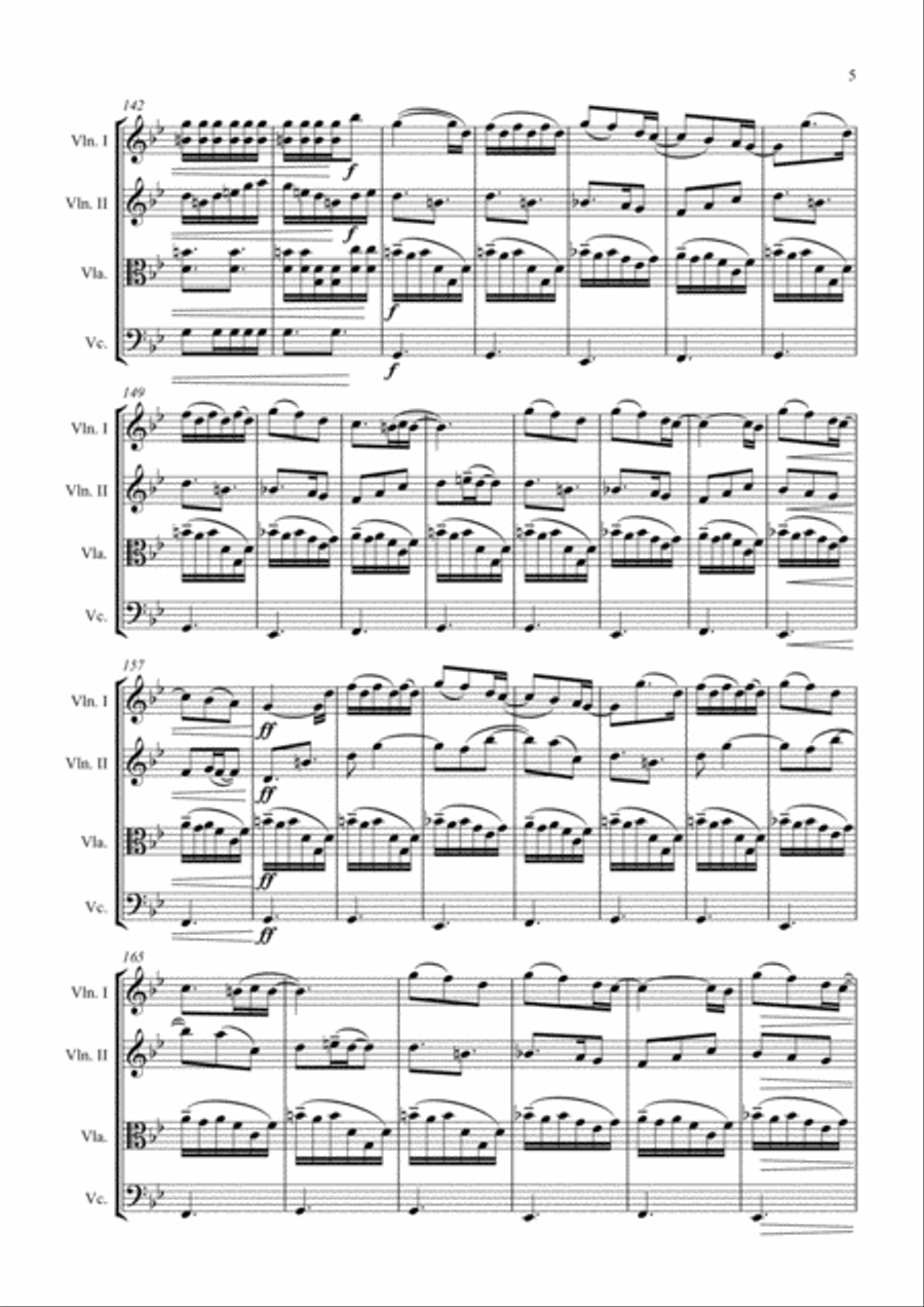 Kiss From A Rose Kiss From A Rose String Quartet scores gallery preview page 5