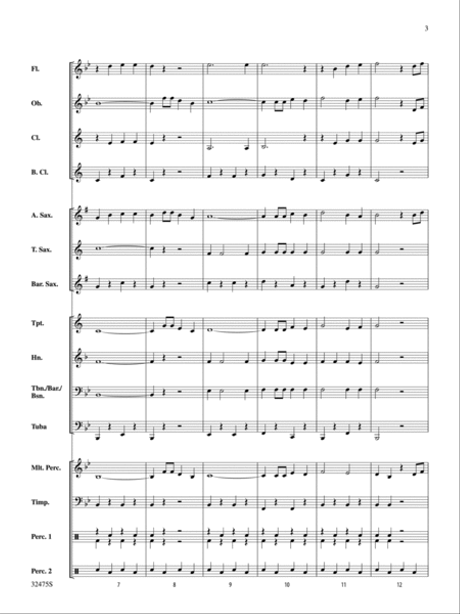 I'm an Old Cowhand (from the Rio Grande) Concert Band scores gallery preview page 3
