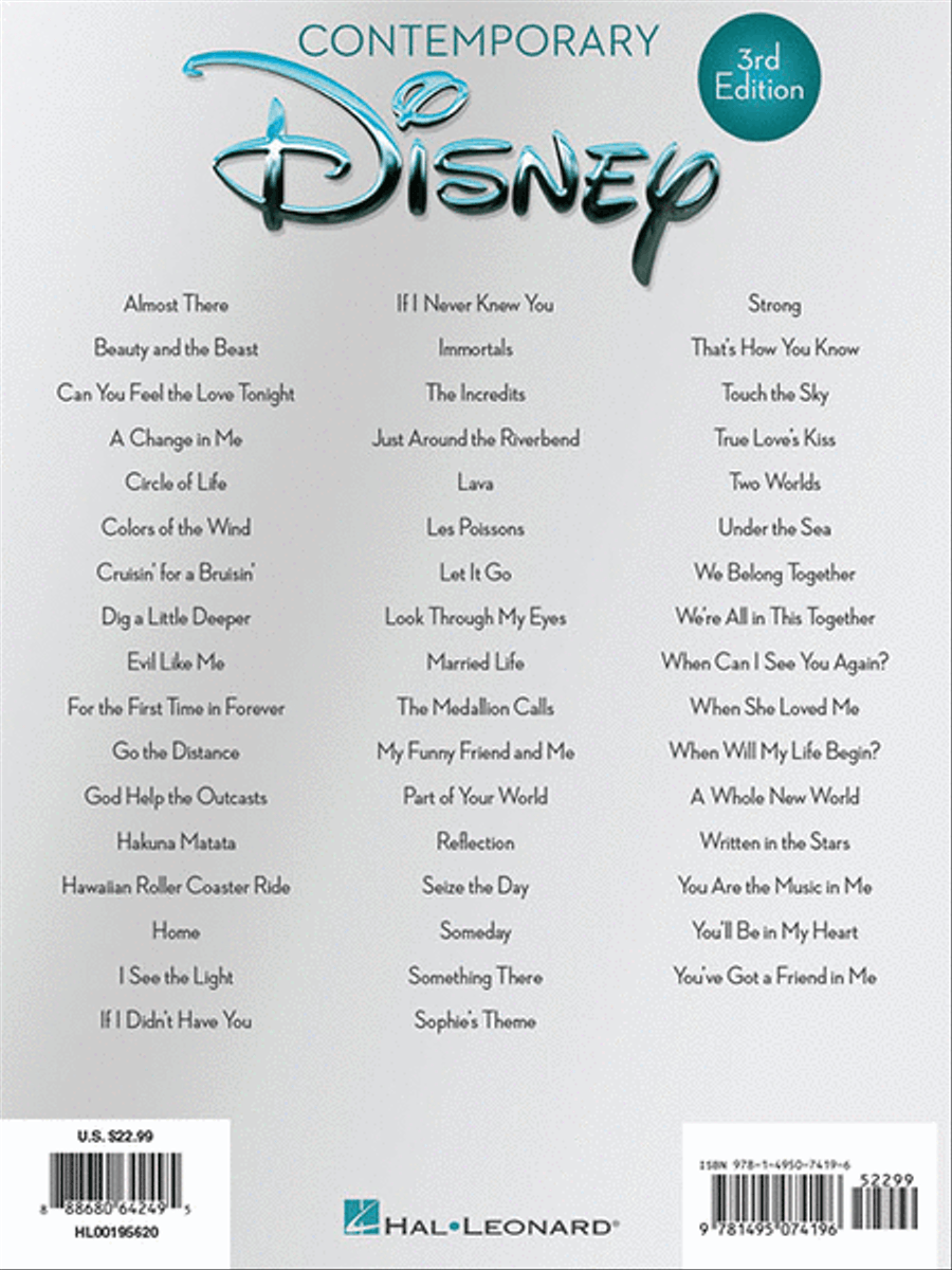 Contemporary Disney – 3rd Edition Piano, Vocal, Guitar scores gallery preview page 8
