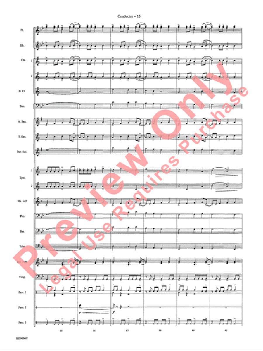 Hymnsong Variants Concert Band scores gallery preview page 18