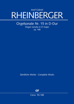 Book cover for Organ Sonata No. 15 in D major