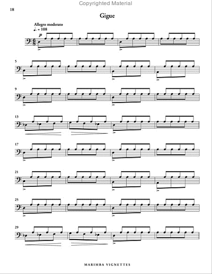Marimba Vignettes Marimba scores gallery preview page 6