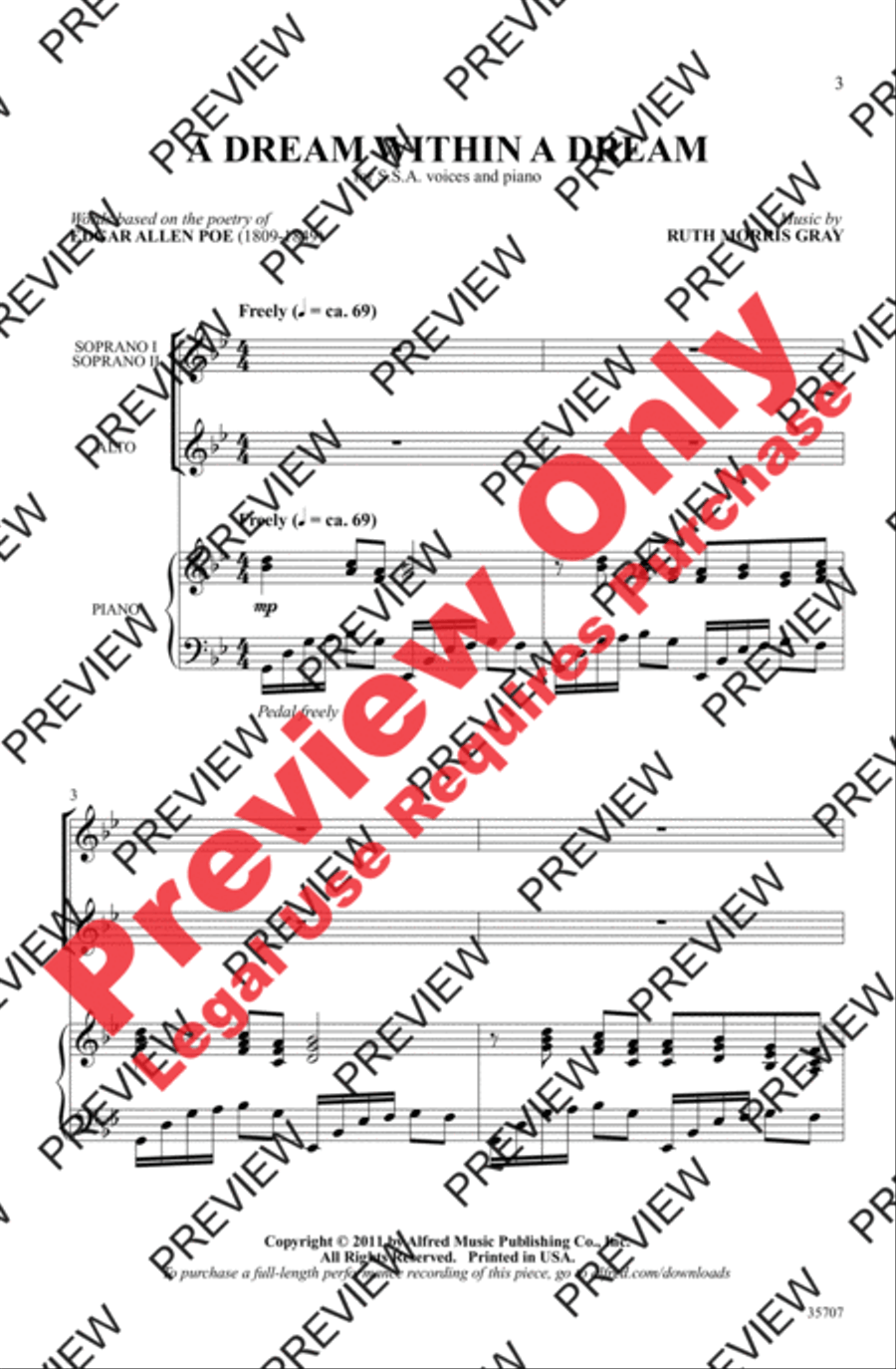 A Dream Within a Dream A Dream Within a Dream Women's Choir scores gallery preview page 3