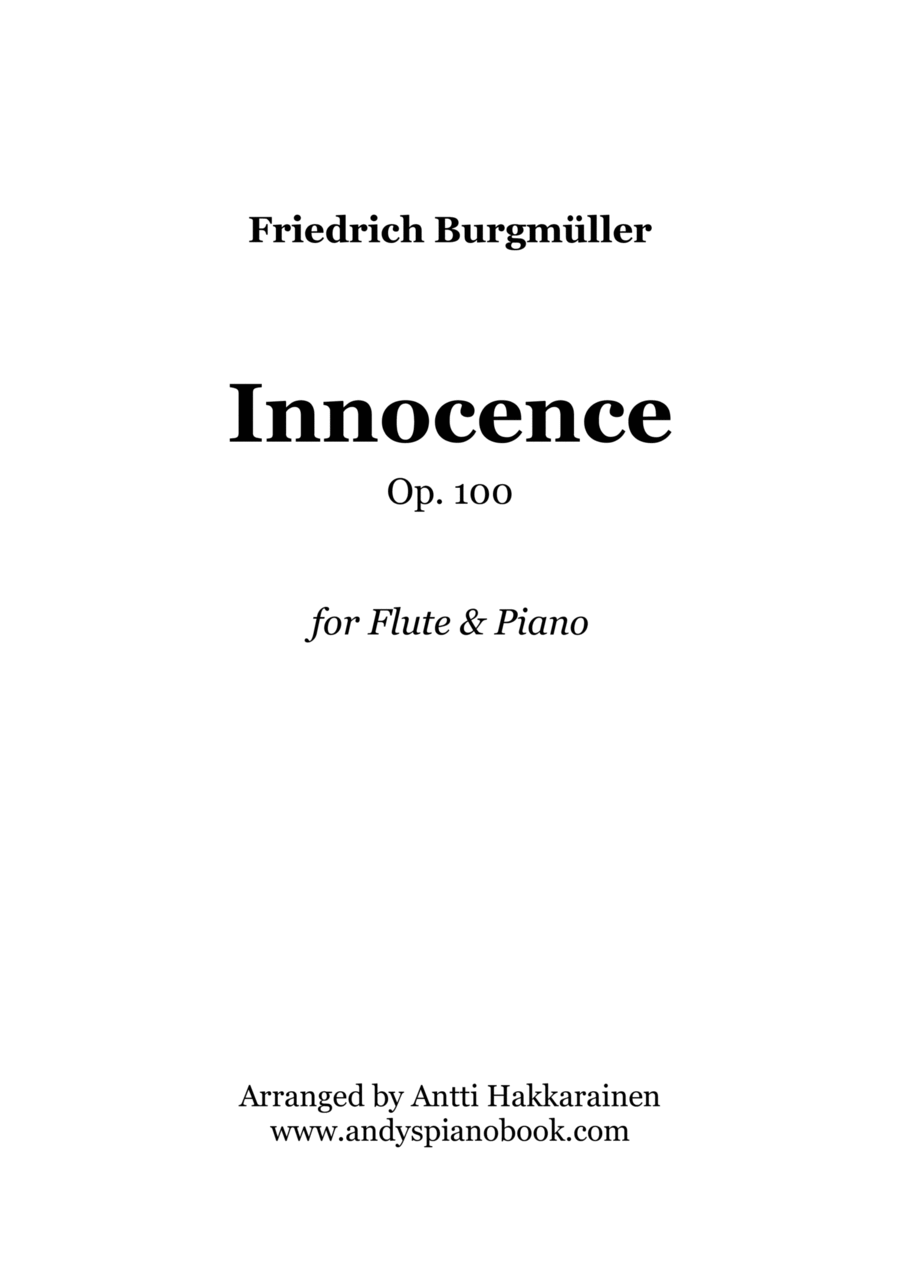Innocence Op. 100 - Flute & Piano Flute Solo scores gallery preview page 1