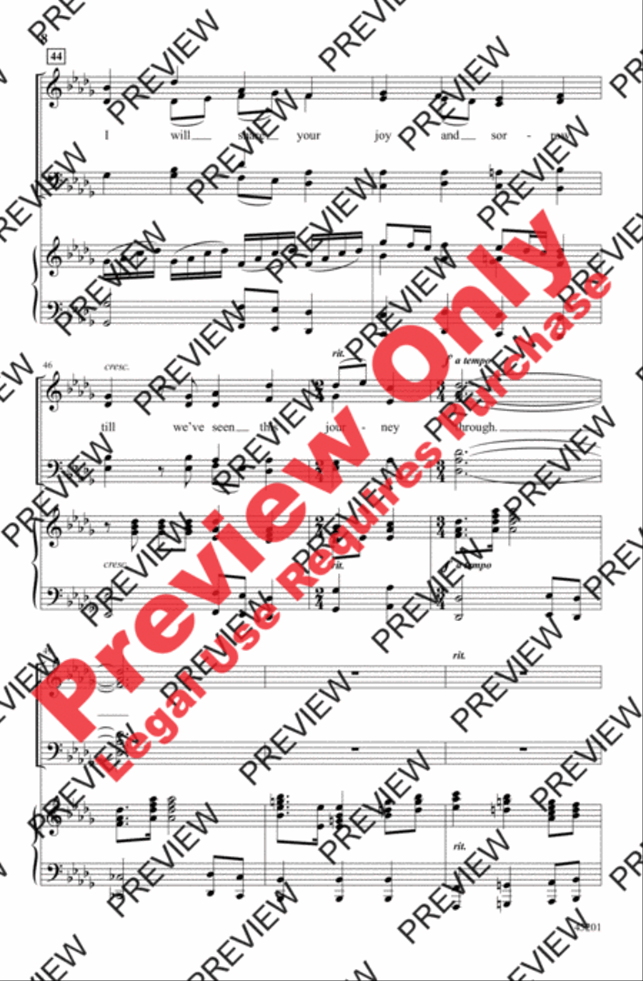 The Servant Song 4-Part scores gallery preview page 8