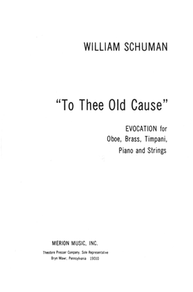 Book cover for To Thee Old Cause