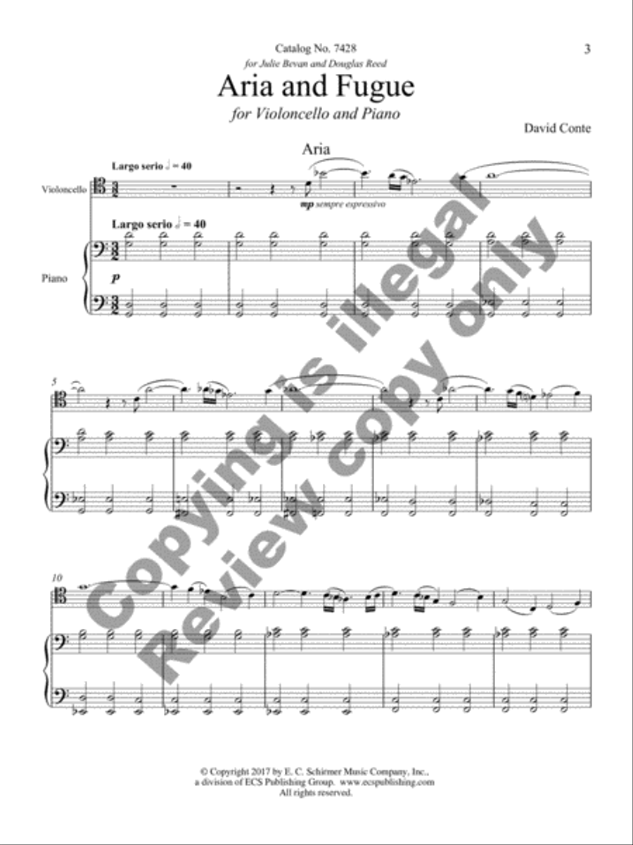 Aria and Fugue Aria and Fugue Piano Accompaniment scores gallery preview page 4
