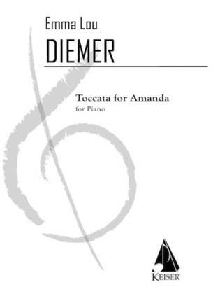 Book cover for Toccata for Amanda: an Homage to the Minimalists and Antonio Vivaldi for Solo Piano