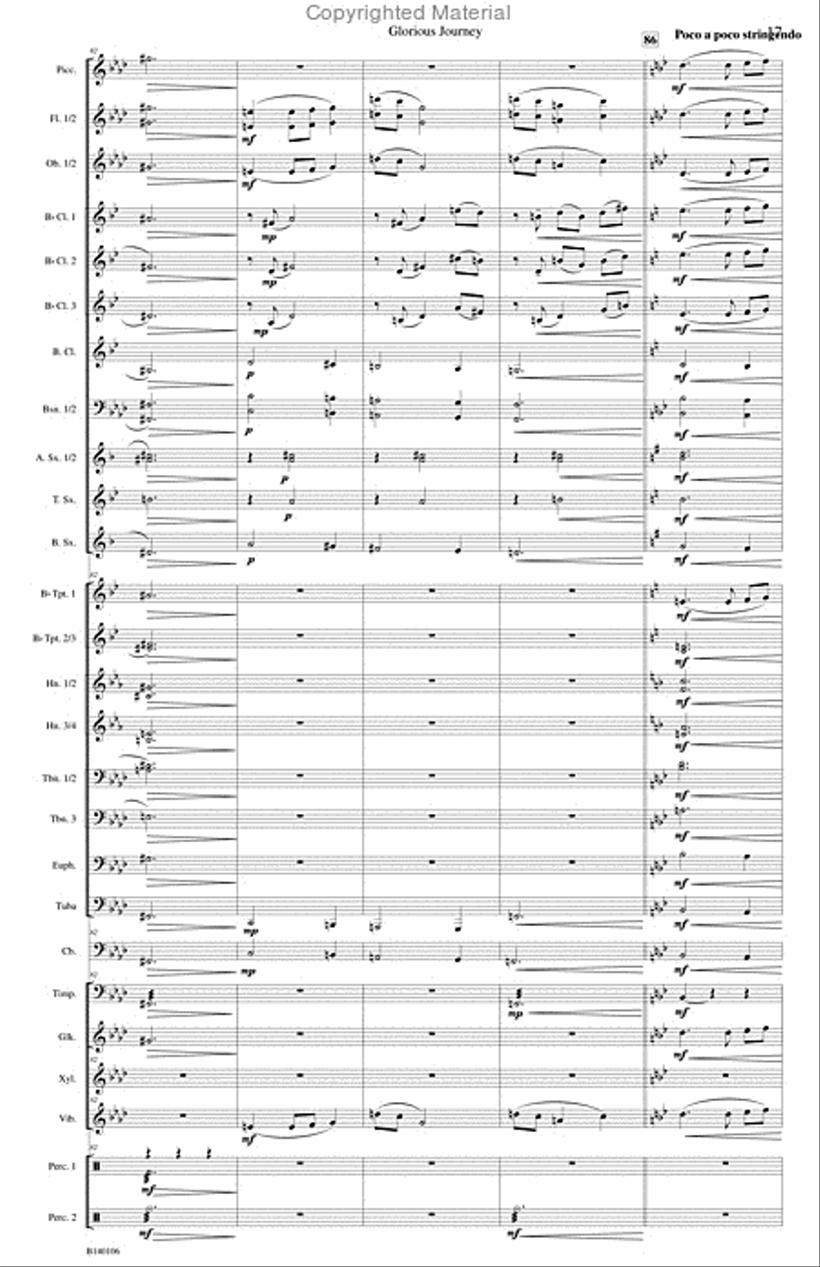 Glorious Journey Concert Band scores gallery preview page 20