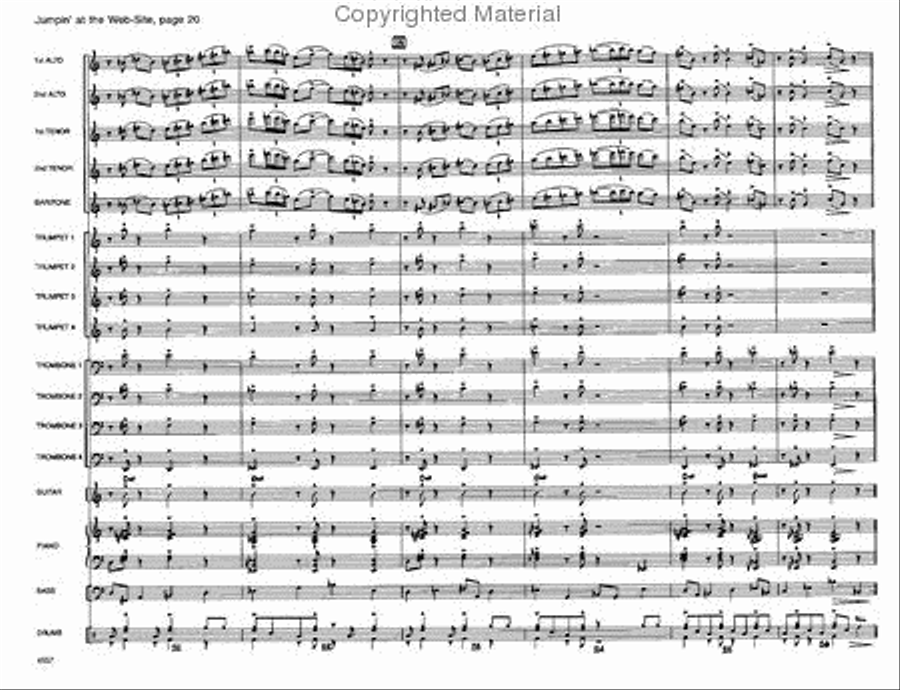 Jumpin' At the Website Jazz Ensemble scores gallery preview page 20