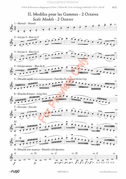 Scales And Arpeggios Method For Violin, Part Ii